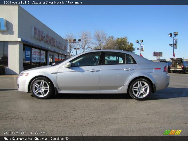 Alabaster Silver Metallic / Parchment 2008 Acura TL 3.2