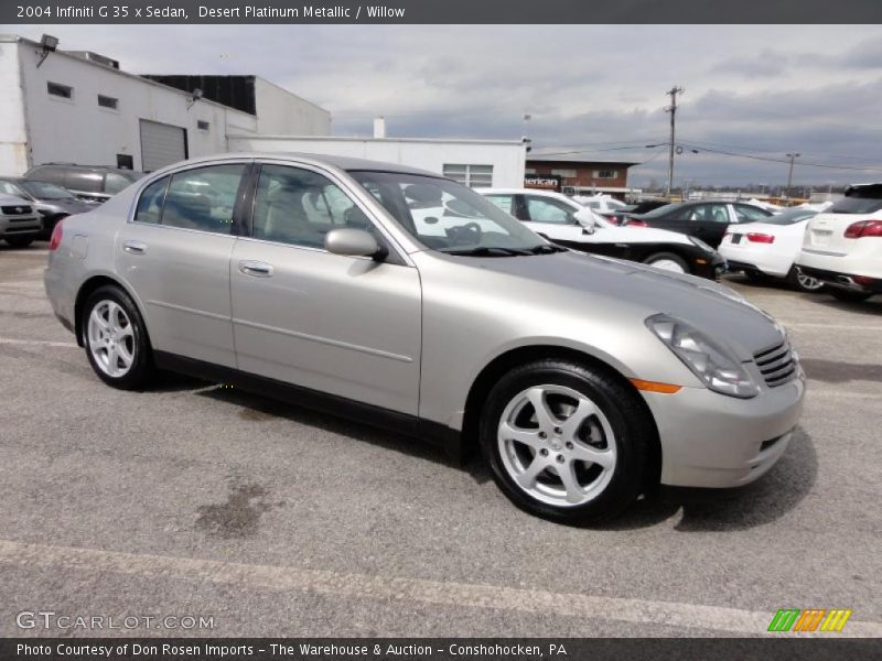 Desert Platinum Metallic / Willow 2004 Infiniti G 35 x Sedan