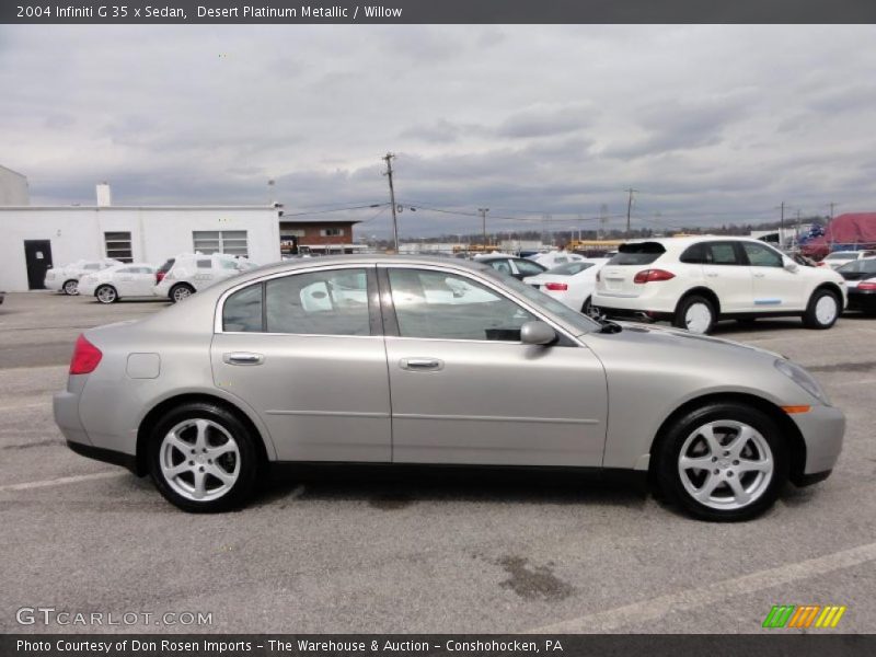 Desert Platinum Metallic / Willow 2004 Infiniti G 35 x Sedan