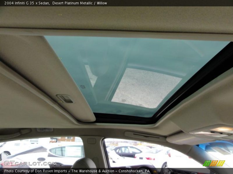 Desert Platinum Metallic / Willow 2004 Infiniti G 35 x Sedan