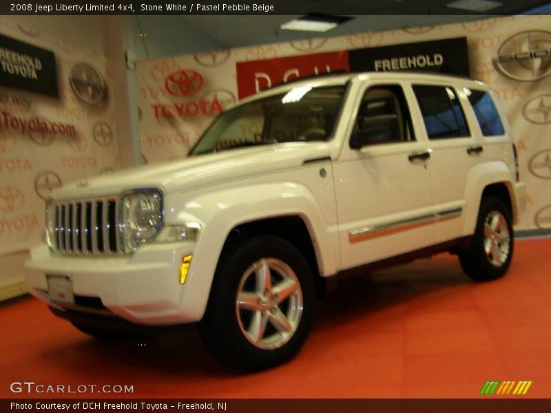 Stone White / Pastel Pebble Beige 2008 Jeep Liberty Limited 4x4