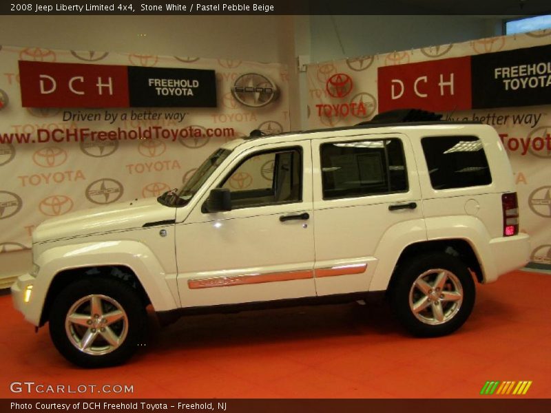 Stone White / Pastel Pebble Beige 2008 Jeep Liberty Limited 4x4
