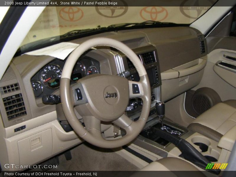 Stone White / Pastel Pebble Beige 2008 Jeep Liberty Limited 4x4