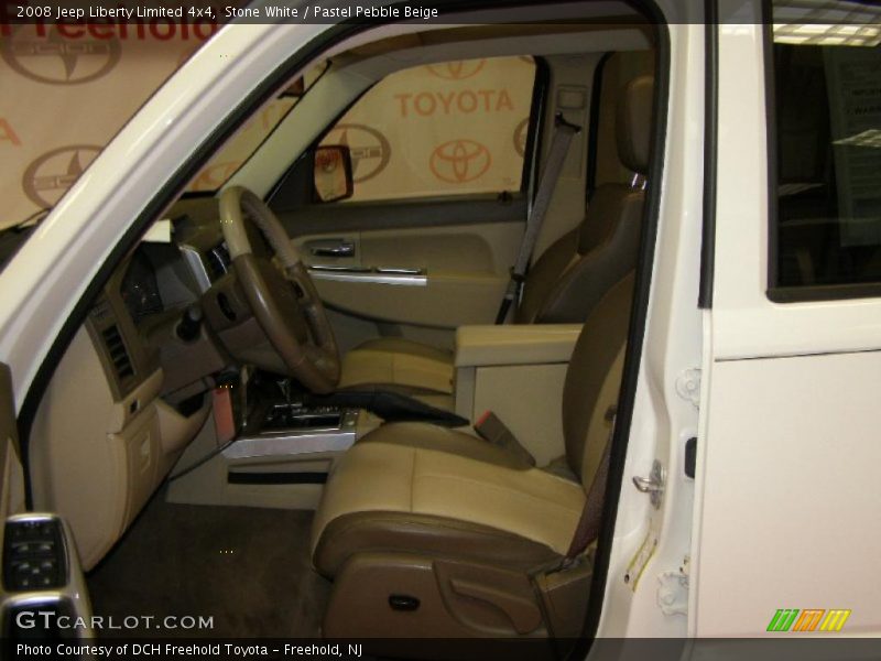 Stone White / Pastel Pebble Beige 2008 Jeep Liberty Limited 4x4