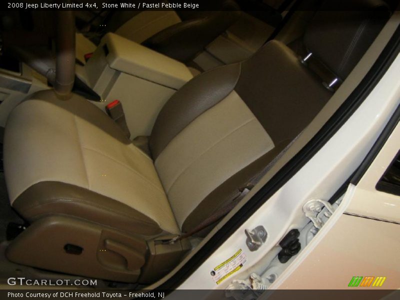Stone White / Pastel Pebble Beige 2008 Jeep Liberty Limited 4x4