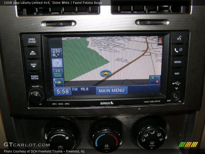 Stone White / Pastel Pebble Beige 2008 Jeep Liberty Limited 4x4