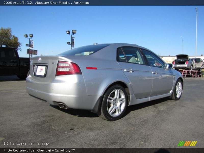 Alabaster Silver Metallic / Parchment 2008 Acura TL 3.2