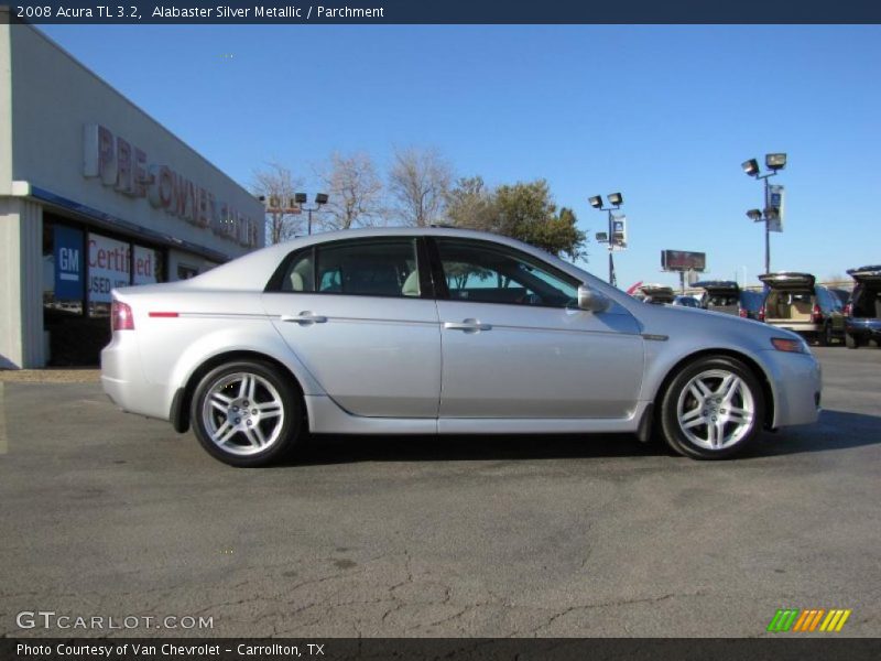 Alabaster Silver Metallic / Parchment 2008 Acura TL 3.2