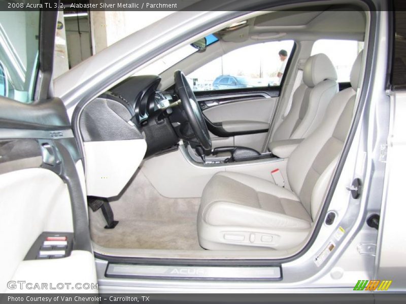 Alabaster Silver Metallic / Parchment 2008 Acura TL 3.2