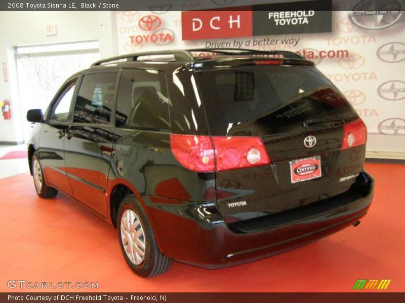 Black / Stone 2008 Toyota Sienna LE