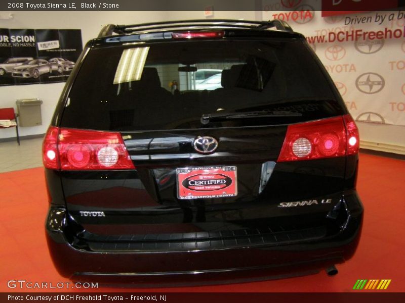 Black / Stone 2008 Toyota Sienna LE