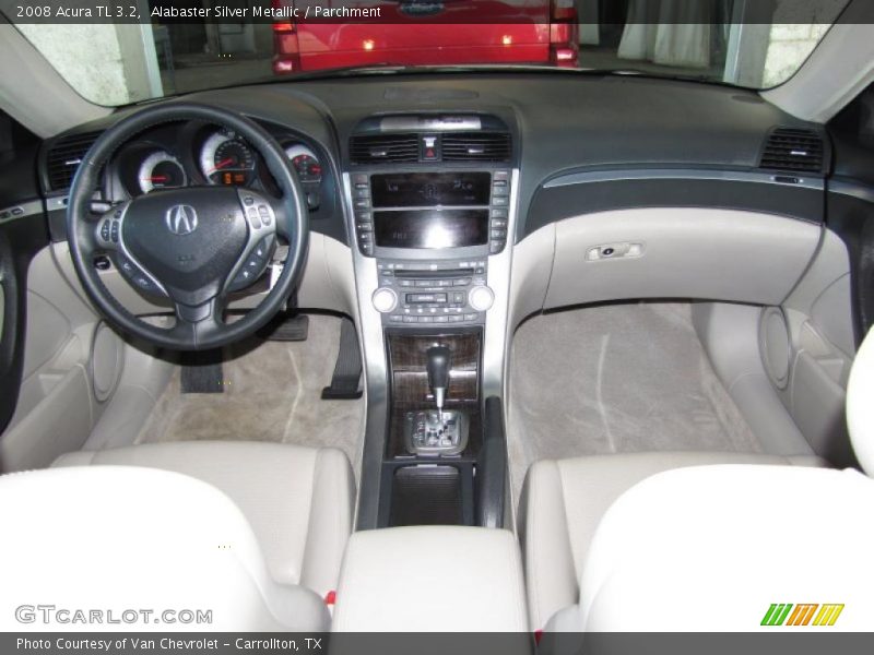 Alabaster Silver Metallic / Parchment 2008 Acura TL 3.2