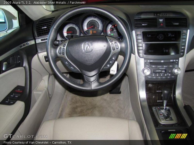 Alabaster Silver Metallic / Parchment 2008 Acura TL 3.2
