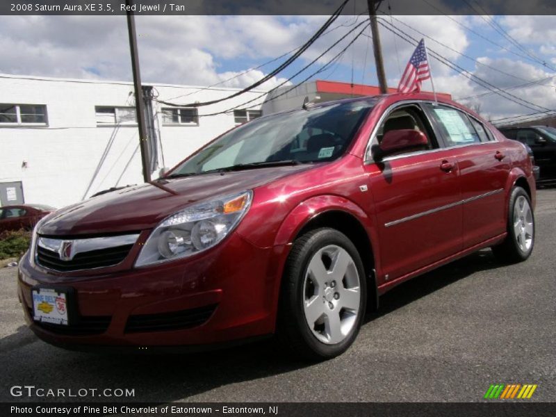 Red Jewel / Tan 2008 Saturn Aura XE 3.5