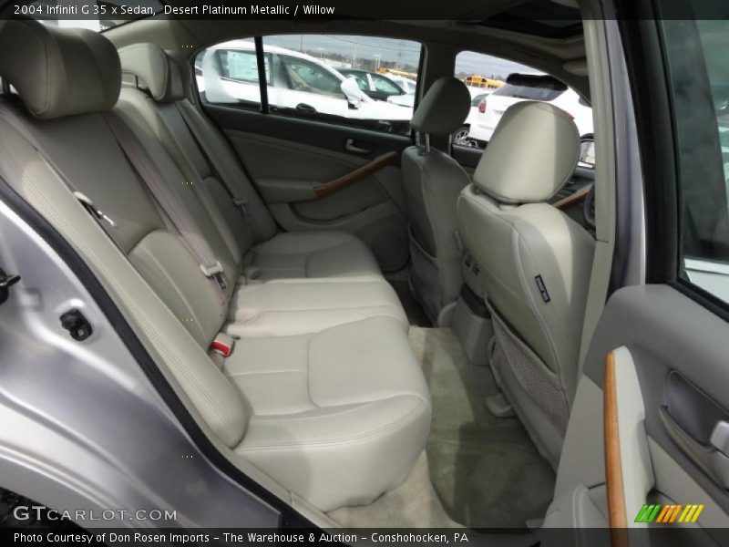 Desert Platinum Metallic / Willow 2004 Infiniti G 35 x Sedan