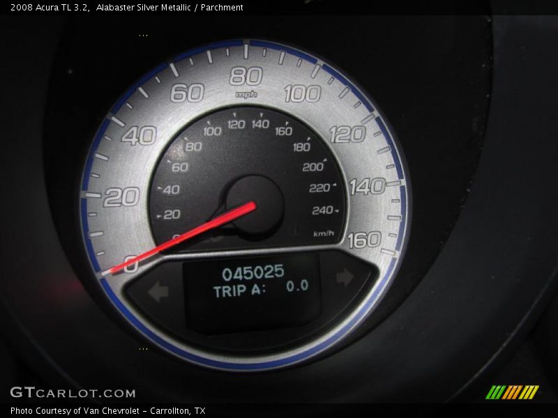 Alabaster Silver Metallic / Parchment 2008 Acura TL 3.2