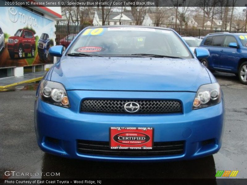 Speedway Blue Metallic / Color Tuned Black/Blue 2010 Scion tC Release Series 6.0