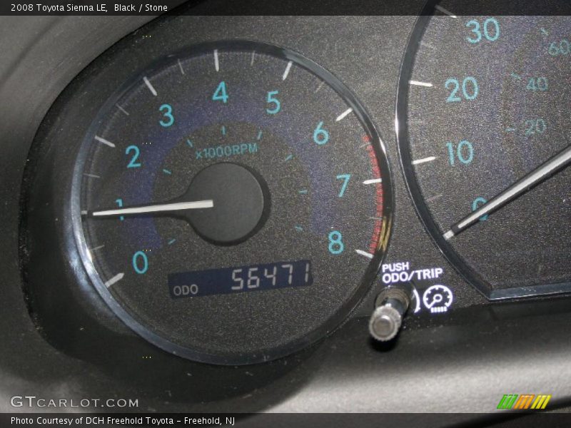 Black / Stone 2008 Toyota Sienna LE