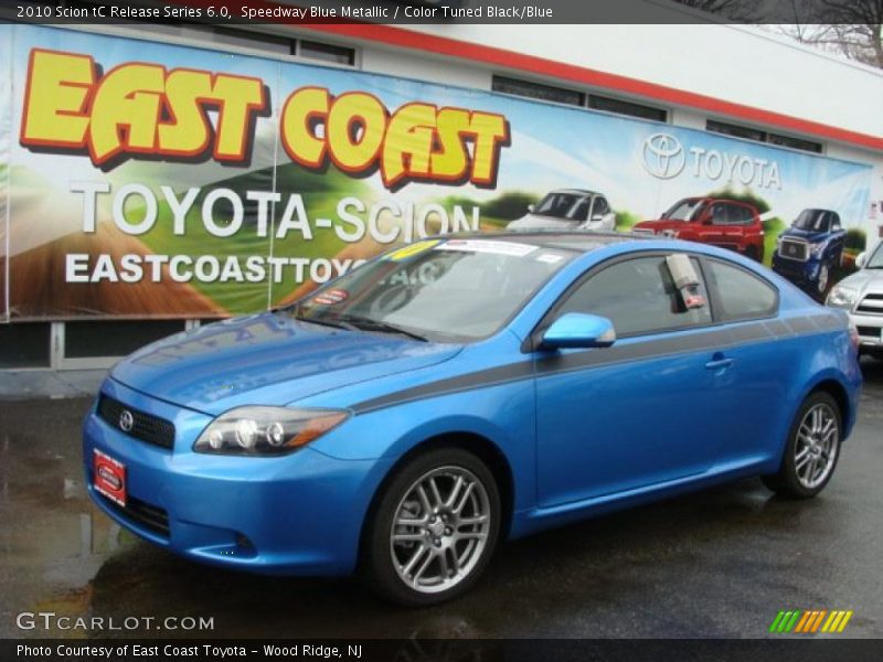 Speedway Blue Metallic / Color Tuned Black/Blue 2010 Scion tC Release Series 6.0
