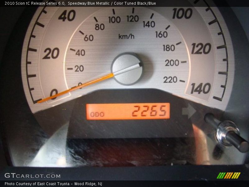 Speedway Blue Metallic / Color Tuned Black/Blue 2010 Scion tC Release Series 6.0