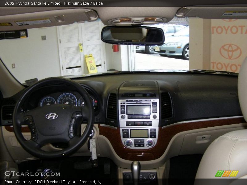 Platinum Sage / Beige 2009 Hyundai Santa Fe Limited
