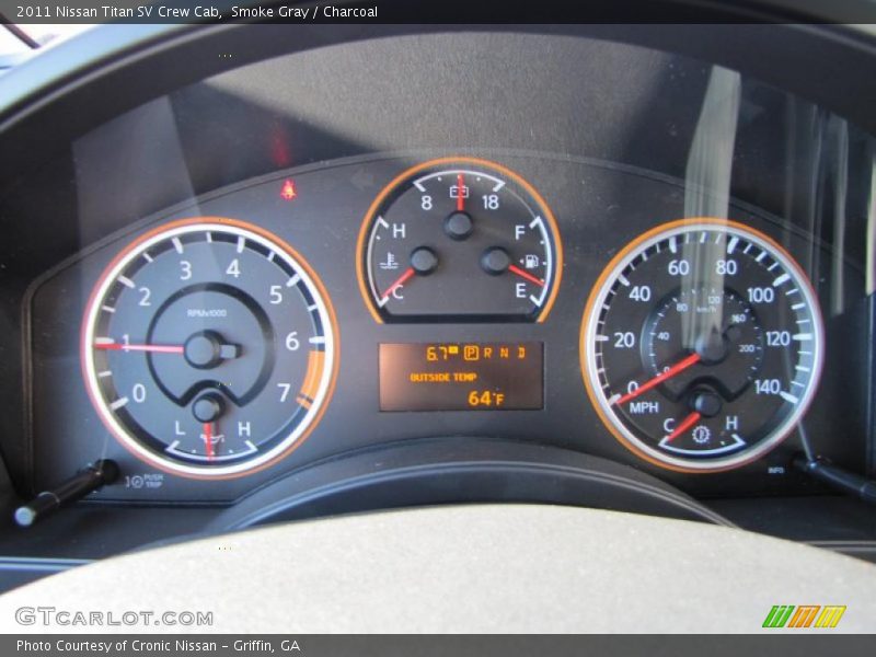 Smoke Gray / Charcoal 2011 Nissan Titan SV Crew Cab