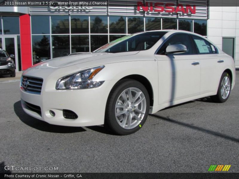 Winter Frost White / Charcoal 2011 Nissan Maxima 3.5 SV