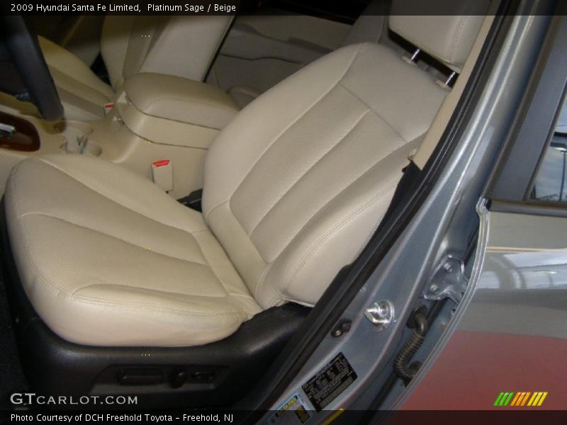 Platinum Sage / Beige 2009 Hyundai Santa Fe Limited