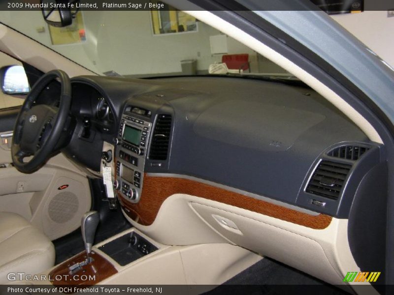 Platinum Sage / Beige 2009 Hyundai Santa Fe Limited