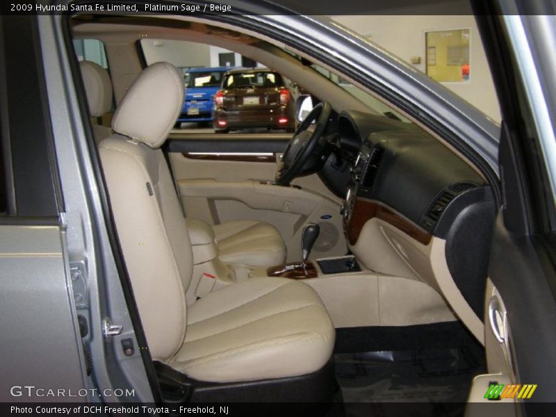 Platinum Sage / Beige 2009 Hyundai Santa Fe Limited