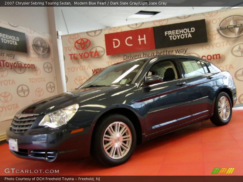 Modern Blue Pearl / Dark Slate Gray/Light Slate Gray 2007 Chrysler Sebring Touring Sedan