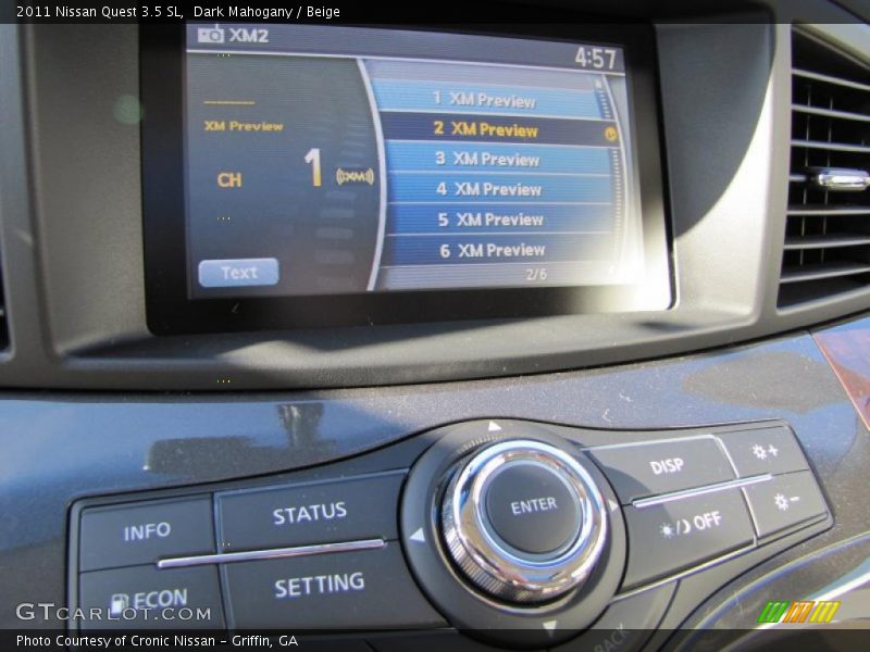 Controls of 2011 Quest 3.5 SL