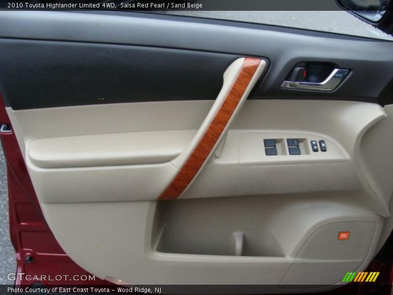 Salsa Red Pearl / Sand Beige 2010 Toyota Highlander Limited 4WD