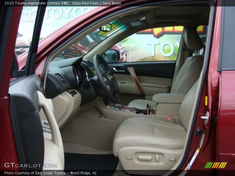  2010 Highlander Limited 4WD Sand Beige Interior