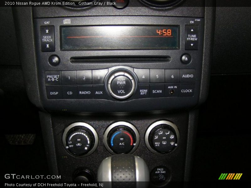 Gotham Gray / Black 2010 Nissan Rogue AWD Krom Edition