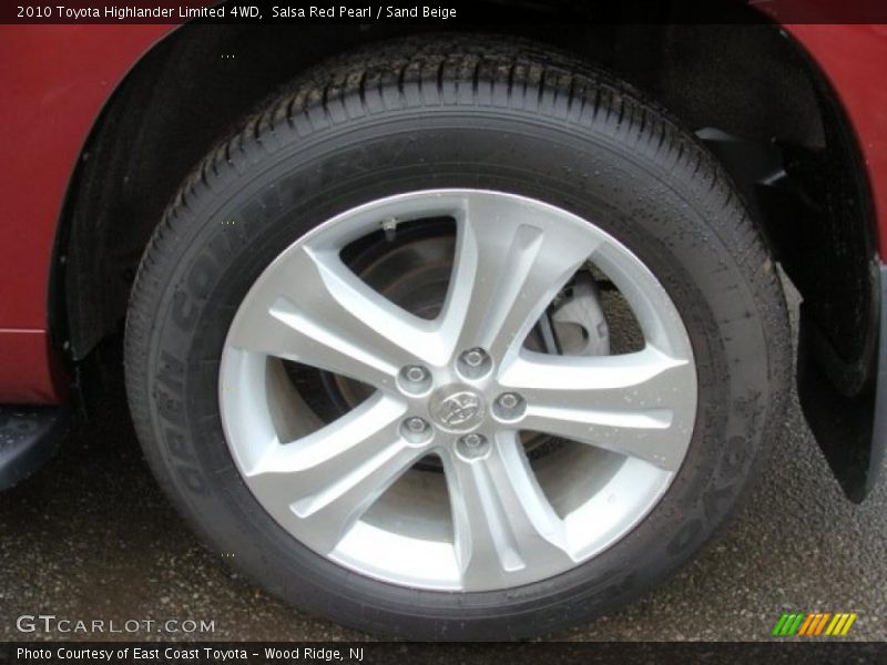 Salsa Red Pearl / Sand Beige 2010 Toyota Highlander Limited 4WD