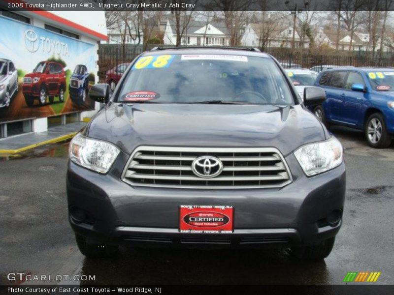 Magnetic Gray Metallic / Ash Gray 2008 Toyota Highlander 4WD