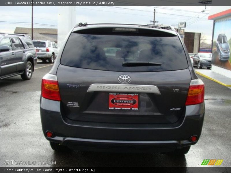 Magnetic Gray Metallic / Ash Gray 2008 Toyota Highlander 4WD