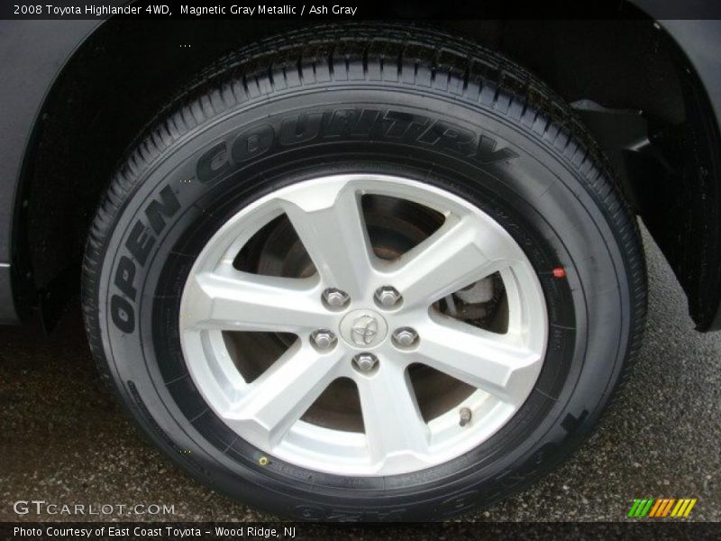 Magnetic Gray Metallic / Ash Gray 2008 Toyota Highlander 4WD