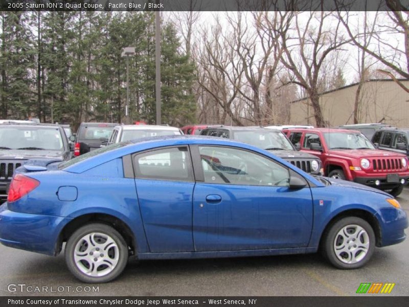 Pacific Blue / Black 2005 Saturn ION 2 Quad Coupe