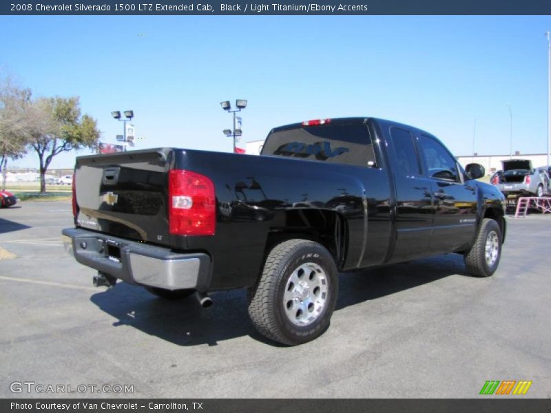 Black / Light Titanium/Ebony Accents 2008 Chevrolet Silverado 1500 LTZ Extended Cab