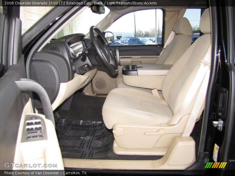 Black / Light Titanium/Ebony Accents 2008 Chevrolet Silverado 1500 LTZ Extended Cab
