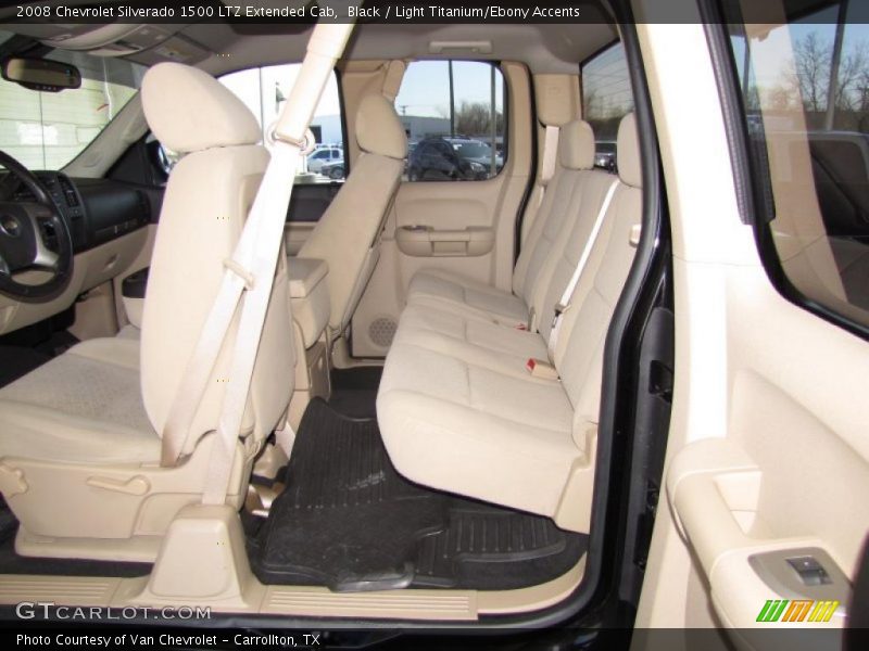 Black / Light Titanium/Ebony Accents 2008 Chevrolet Silverado 1500 LTZ Extended Cab