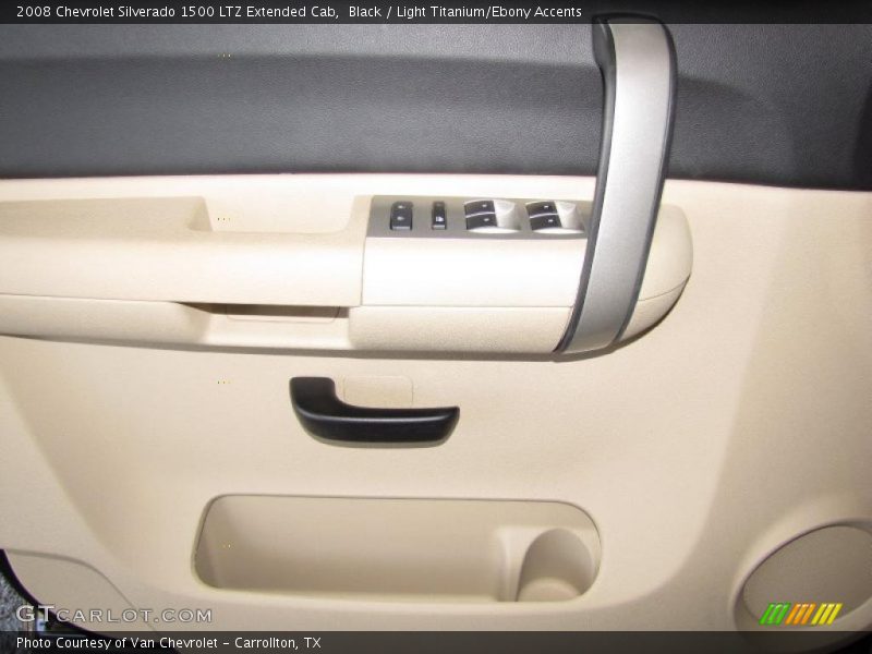 Black / Light Titanium/Ebony Accents 2008 Chevrolet Silverado 1500 LTZ Extended Cab