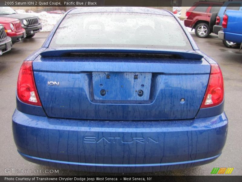 Pacific Blue / Black 2005 Saturn ION 2 Quad Coupe