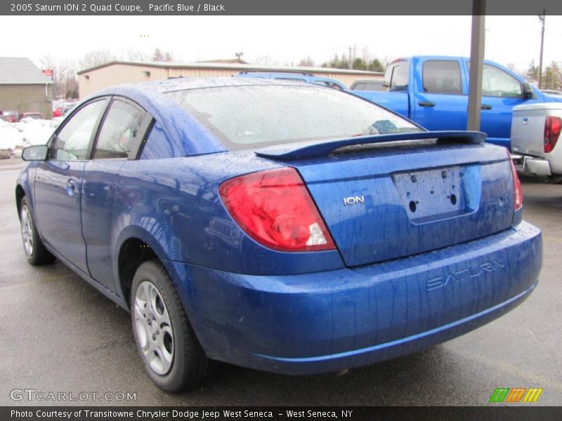 Pacific Blue / Black 2005 Saturn ION 2 Quad Coupe