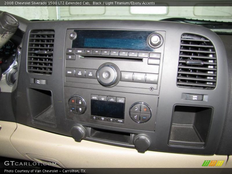 Black / Light Titanium/Ebony Accents 2008 Chevrolet Silverado 1500 LTZ Extended Cab