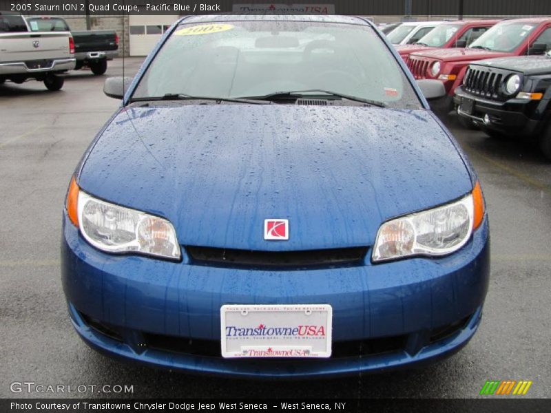 Pacific Blue / Black 2005 Saturn ION 2 Quad Coupe