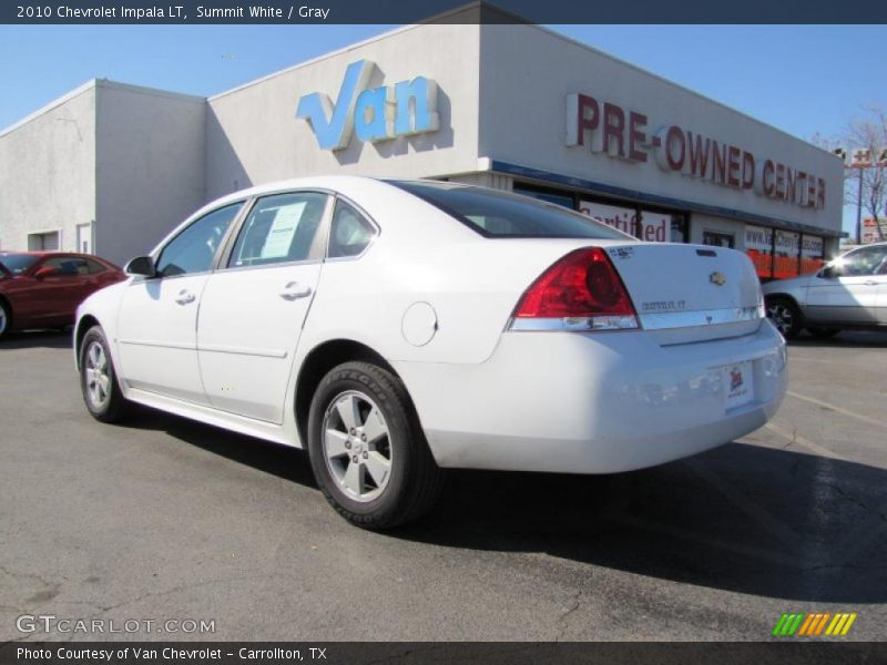 Summit White / Gray 2010 Chevrolet Impala LT