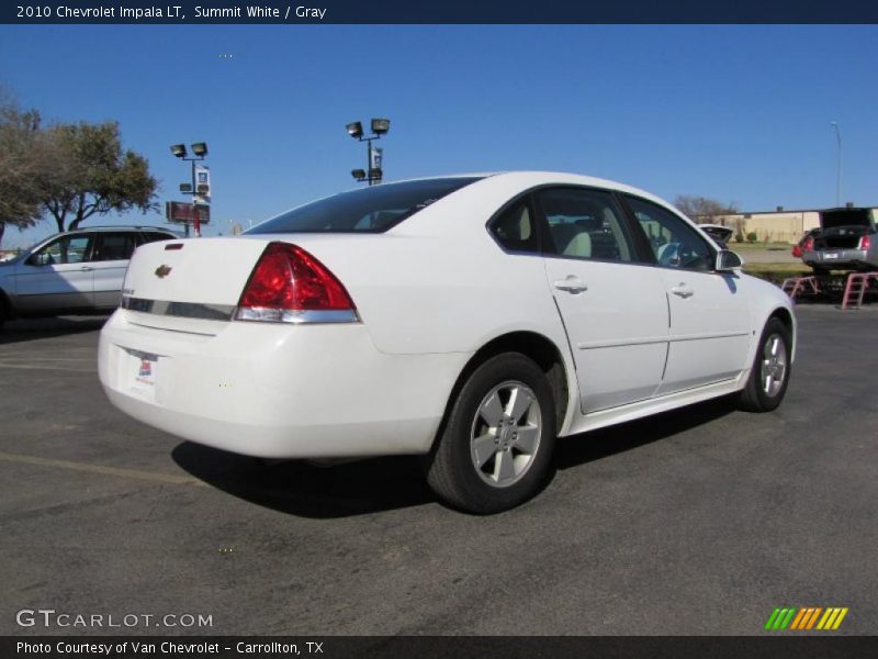 Summit White / Gray 2010 Chevrolet Impala LT